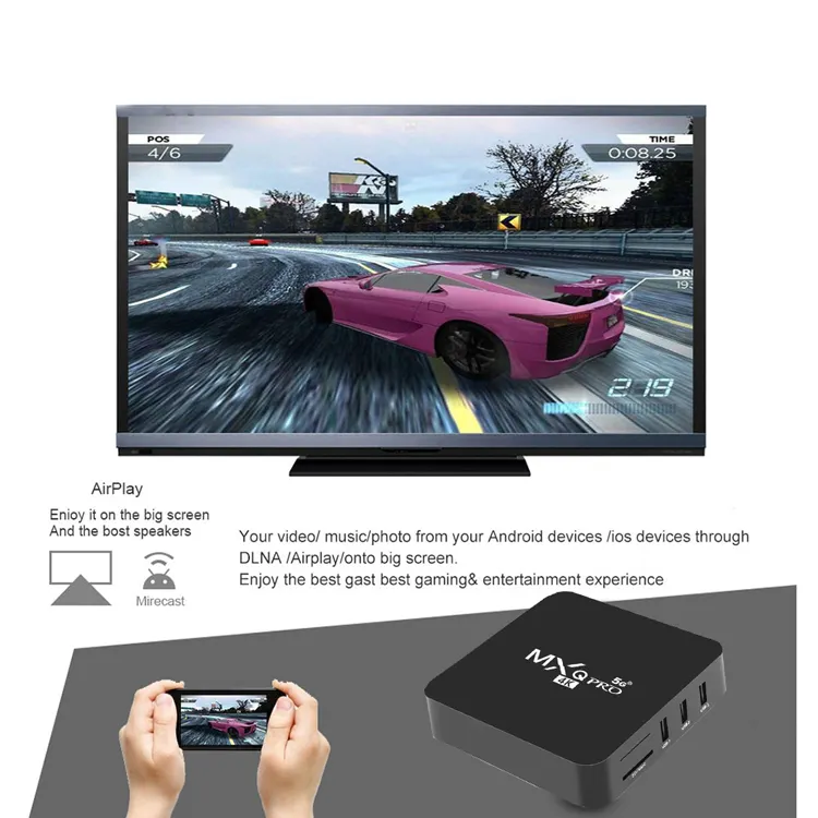 IK Rockchip RK3228 RK3229 MXQPRO Android os Smart Tv Box 1GB 2GB 8G 16G DDR3 4K TV Receiver WIFI 2.4G Quad Core Set Top Box