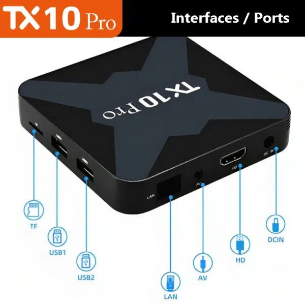 Gaxever Smart Android TV Box Tx10 pro Allwinner H313 5G Wifi 8GB 128GB androidtv box Set-Top Box TX10 pro