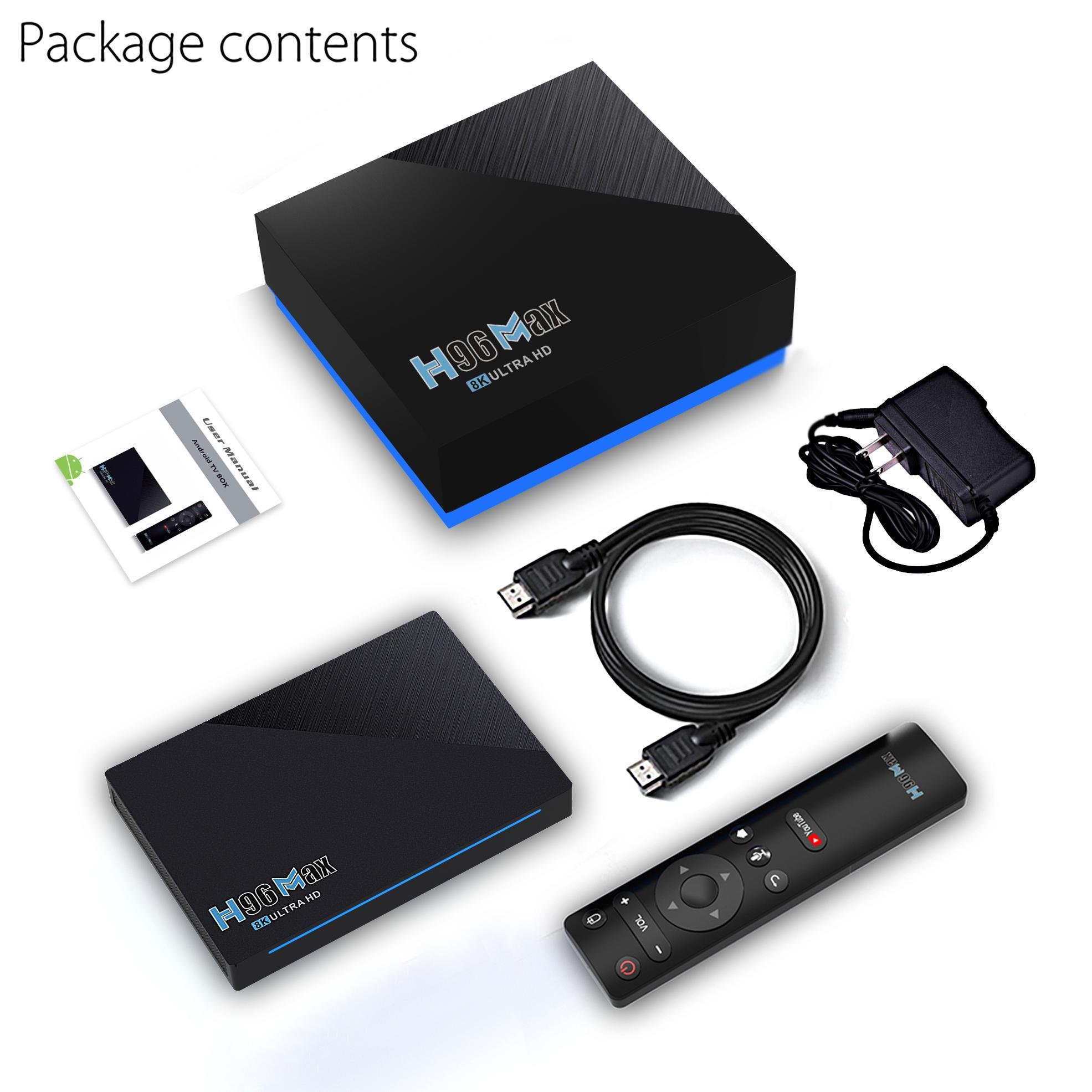 Factory 4k Smart TV BOX Android Iptv Multi-language Global Media Player Internet Set-top Box US EU UK AU plug adapter Free Test
