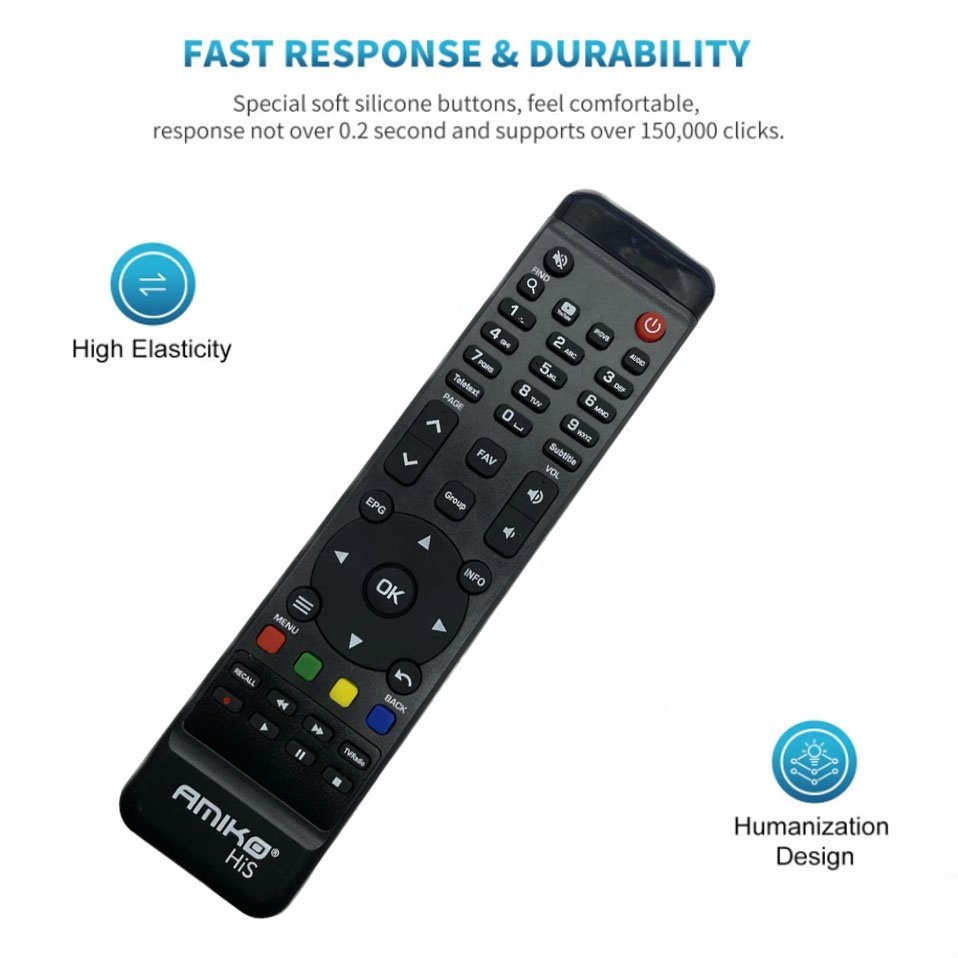 New Replacement Amiko HiS Remote Control For Amiko Set Top Box With Original Quality