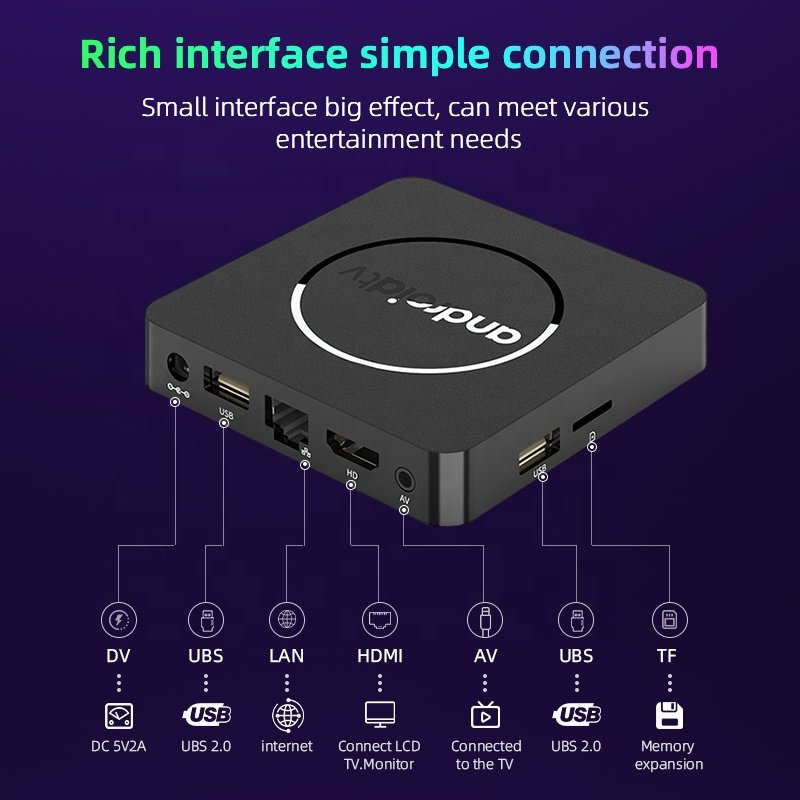 Android Tv Box Manufacturers Xnxx Streaming Device Mi Set-top box ATV 4K Android TV Box With Google Assistant voice remote