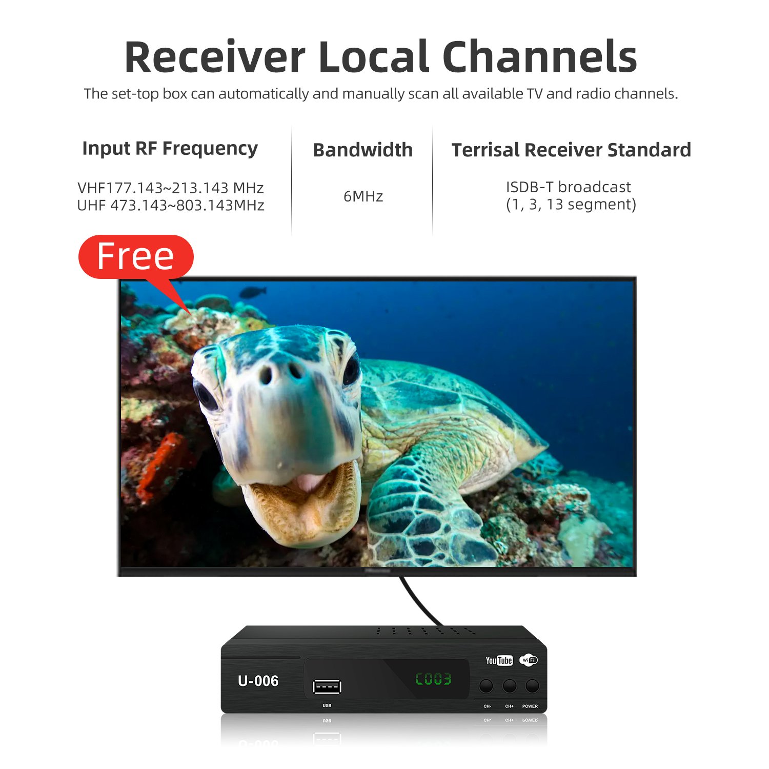 OEM ODM ISDB-T Receiver TV Decoder Decodificador Digital Set Top Box