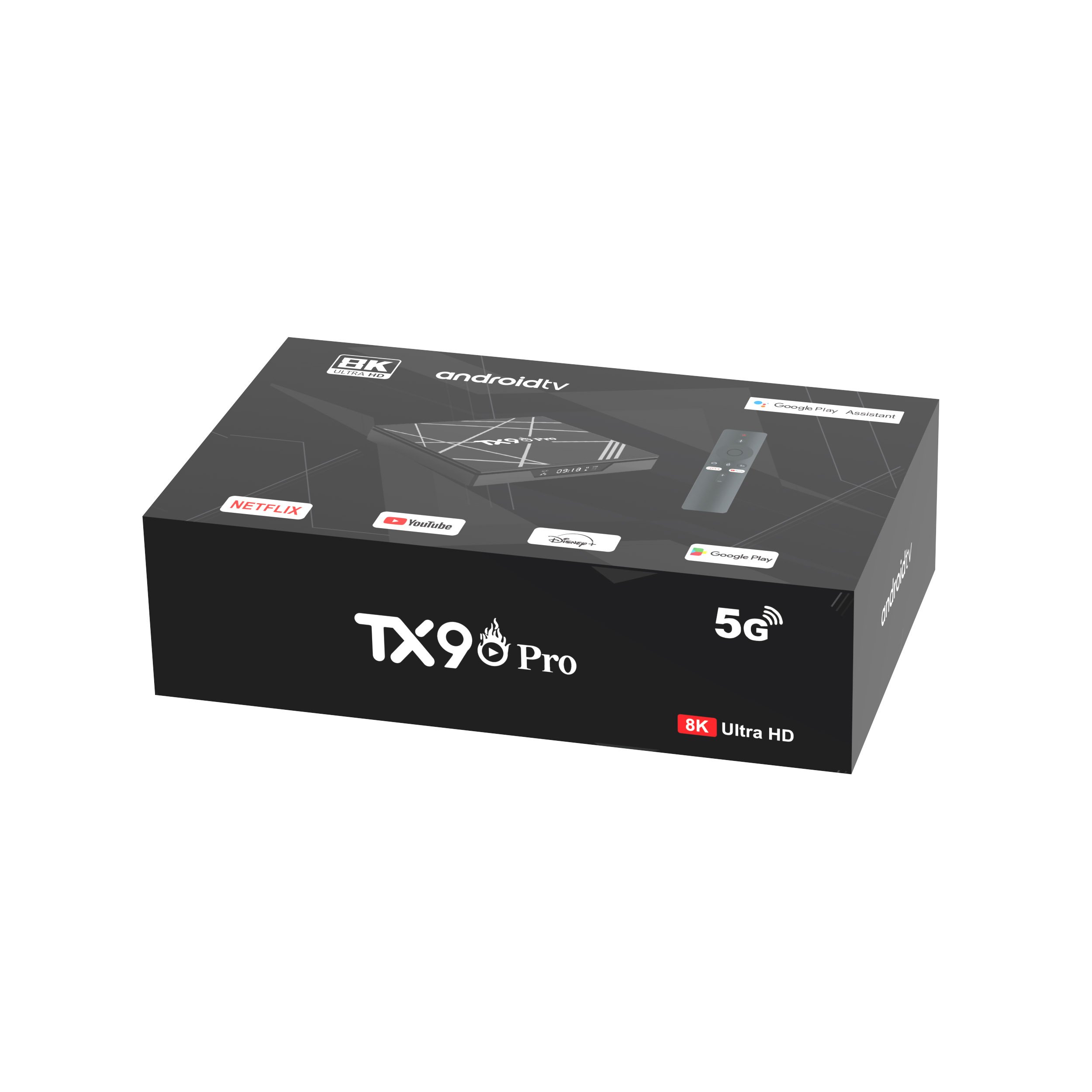 New Factory TX90 pro Android TV Box H616 Quad Core 5G WIFI 8K Set-Top Box tv box With fast shipping custom 8+128GB