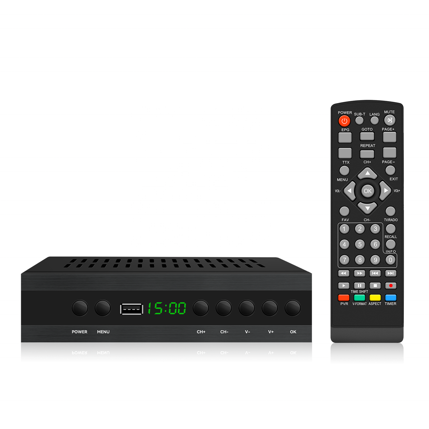Poland Italy France Spain Digital H.264 265 Decoder DVB T2 Set Top Box TDT TV Receiver Tv Sets DVB-T2 Set-Top Box