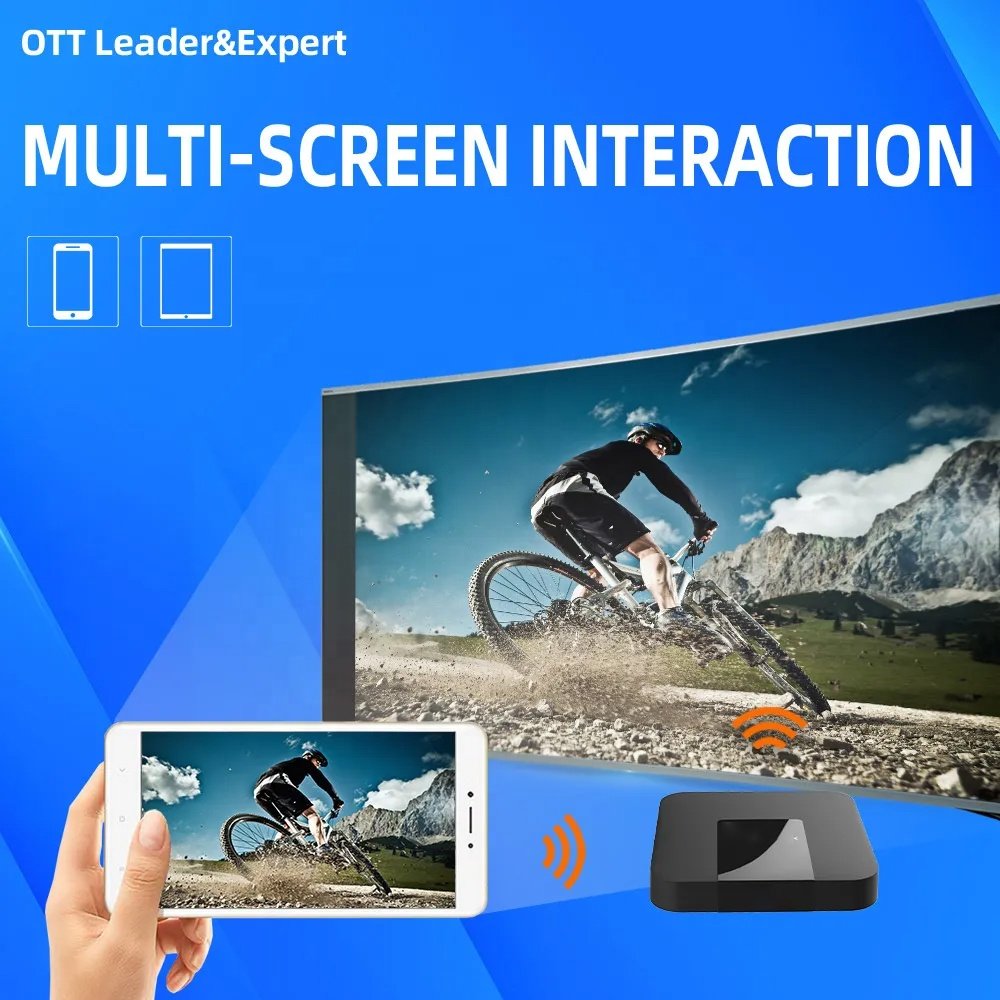Cheap stable 4K Internet Tv Box Android OTT Plug and Play h.265 firmware update 2gb 16gb Xnxx movie video Ecast STB set-top box