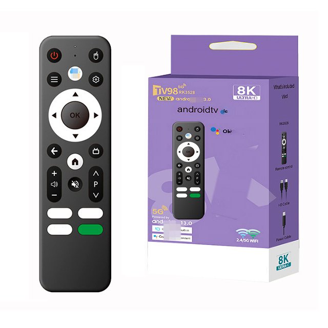 Network TV TV98 RK3528 set-top box Android 13 foreign trade TV BOX TV box WIFI 6 voice remote control Y9Y10