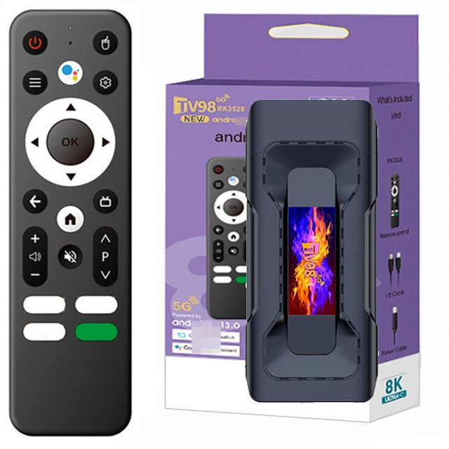 Network TV TV98 RK3528 set-top box Android 13 foreign trade TV BOX TV box WIFI 6 voice remote control Y9Y10