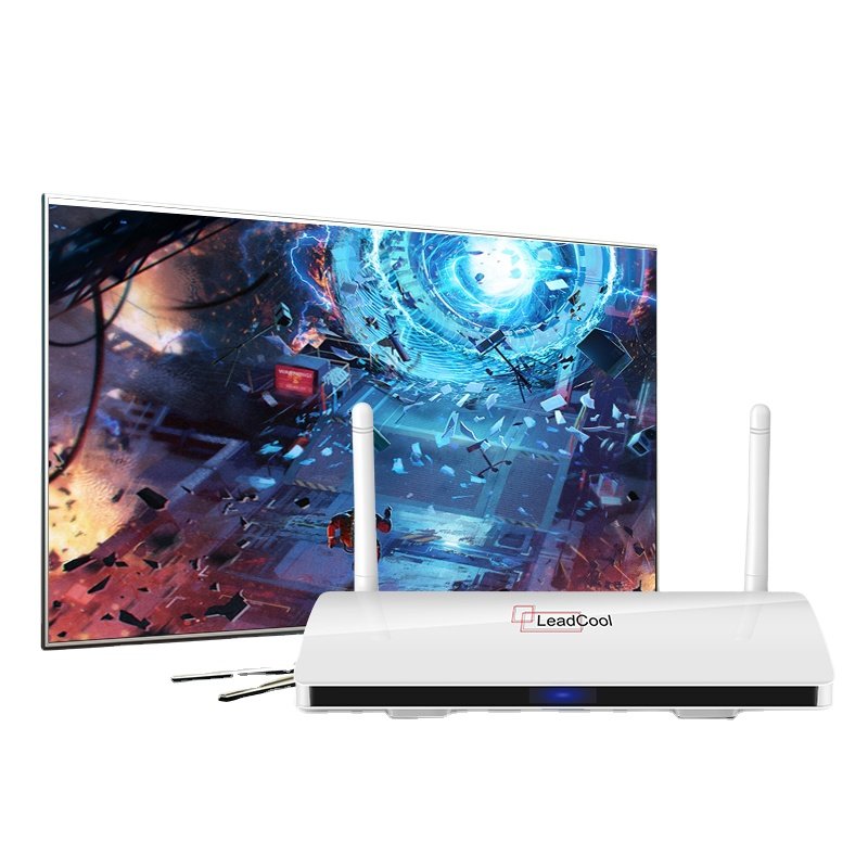 Great Sales Leadcool 1G8G Android TV Box 9.0 Amlogic S905W 4K Set-top Box Quad Core 4K Media Player 1GB 8GB Smart TV box