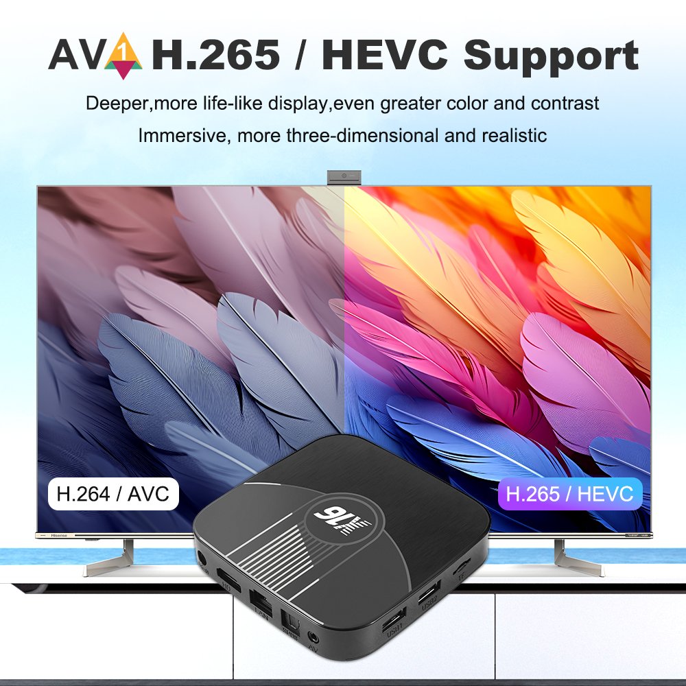 X16 Set-top box with Google TV 8K Streaming 4GB 64GB Smart Android TV Box Entertainment Voice Search Watch Movies Shows Free