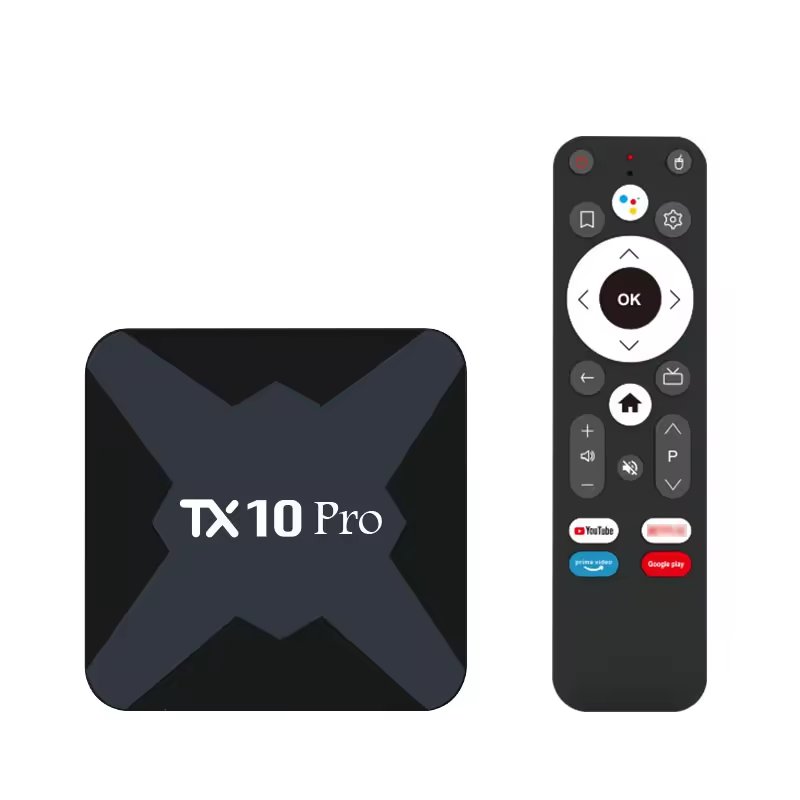 2024 Custom android Tv BOX Android 13 8GB 128GB Media Player TX10 pro Smart TV Box Quad Core 5G WIFI 4K Set-Top Box