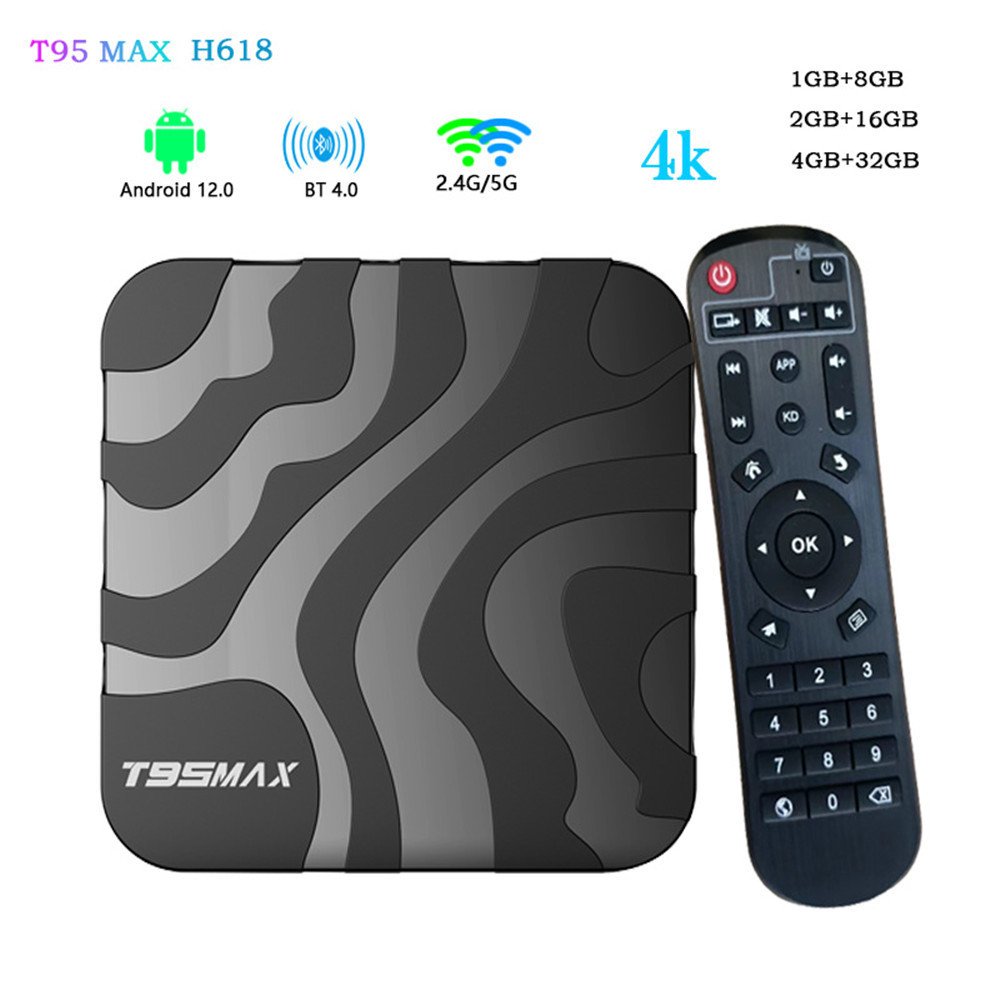 Android 12 T95MAX Smart TV Box Allwinner H618 WIFI 2.4G 5G BT4.0 6K 4K 60FPS HDR10 Media Player Set Top Box