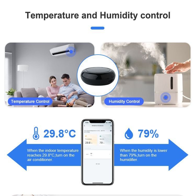RSH Tuya Universal WiFi IR Remote Control Smart Life APP Voice Remote Control for Alexa Google Home