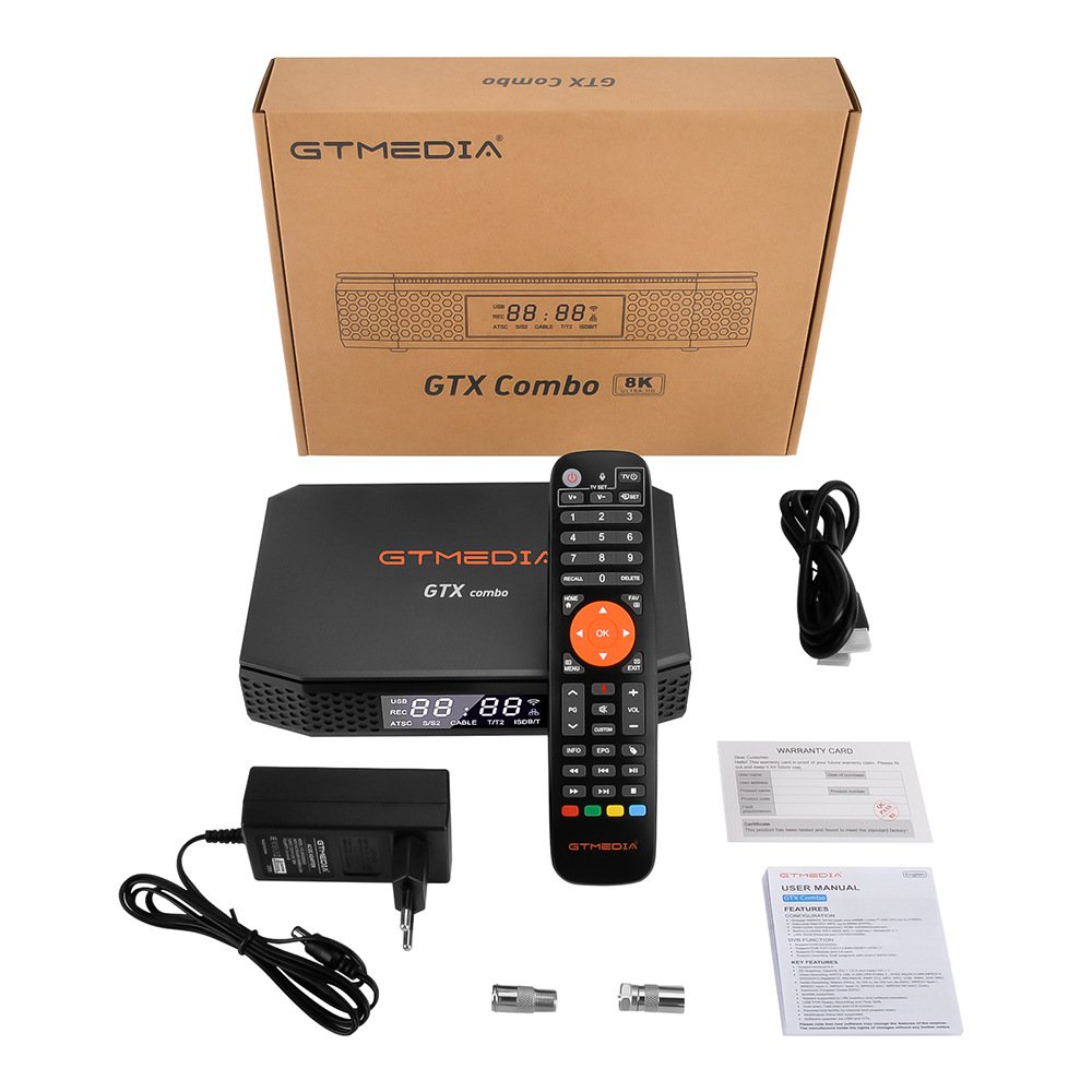 Amlogic S905X3 64-bit quad core set top box bluetooth 4.1 dual wifi 1000M ethernet android 9.0 GTX combo tv box factory