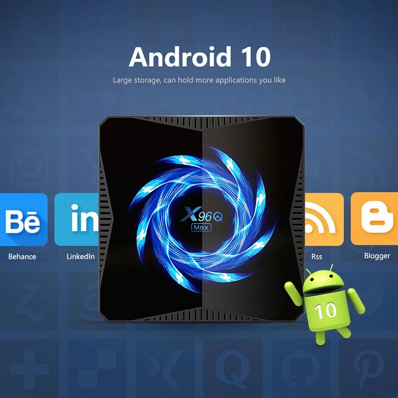 X96Q Update Android 10 Tv Box X96Q Max Support 1000M Lan 4GB Smart Tv Box