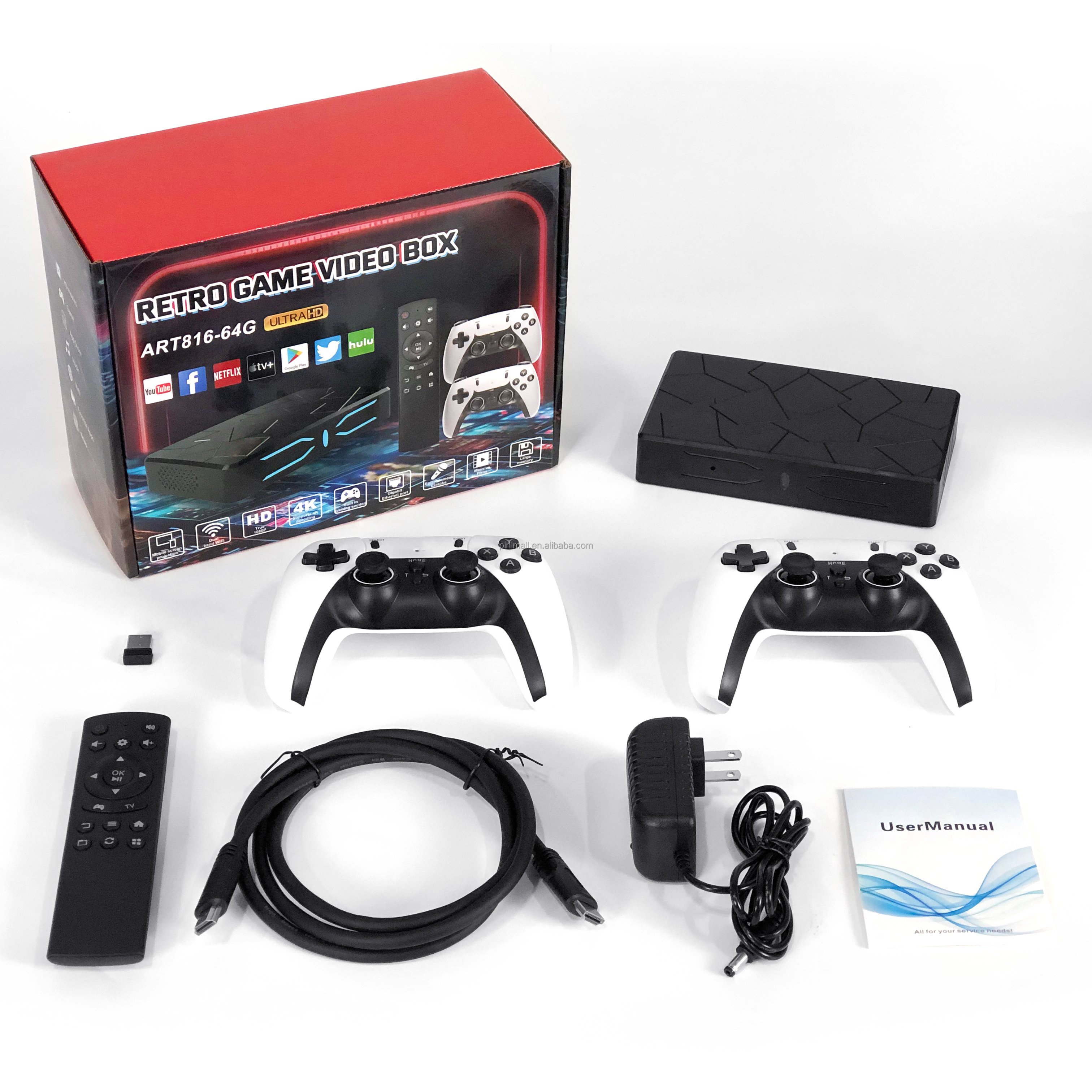 2024 New android tv box Dual With Arcade And TV System 64GB 10000 Retro Classic Video Games tv game box For mini proyector 4k