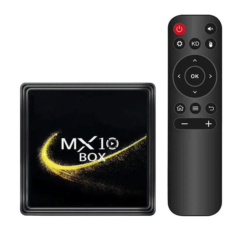 2024 New Hot Selling 1GB 8GB Android 13 Dual Wifi BT 5.0 MX10 Box TV Receiver Set Top Box
