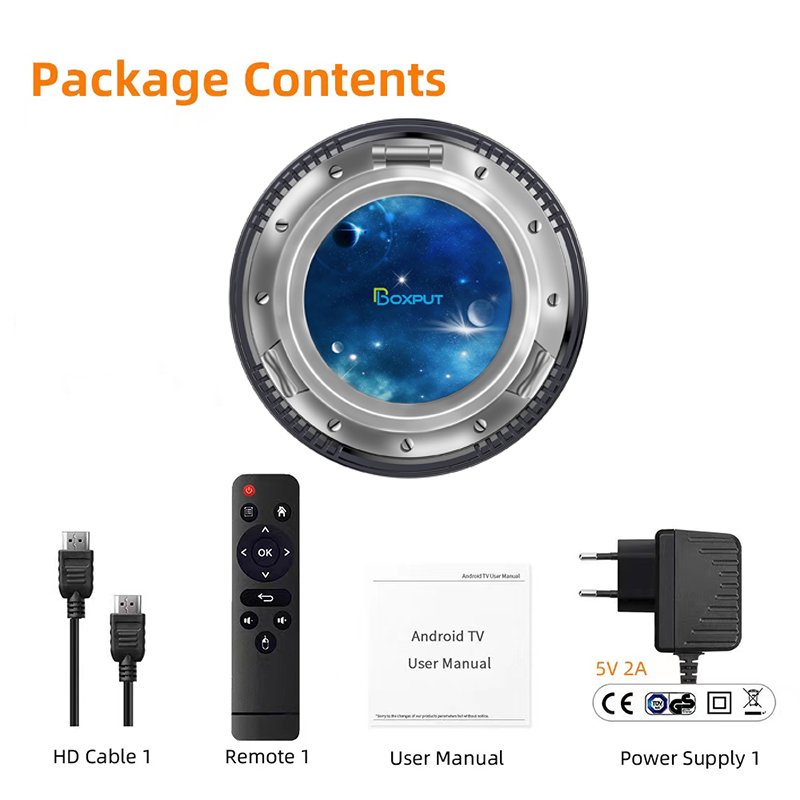 BOXPUT BP6 android 12 tv box Allwinner H618 Quad Core BT5.0 2.4G 5G Dual Wifi 100M LAN 6K Media Player Set Top Box OEM OTT tvbox