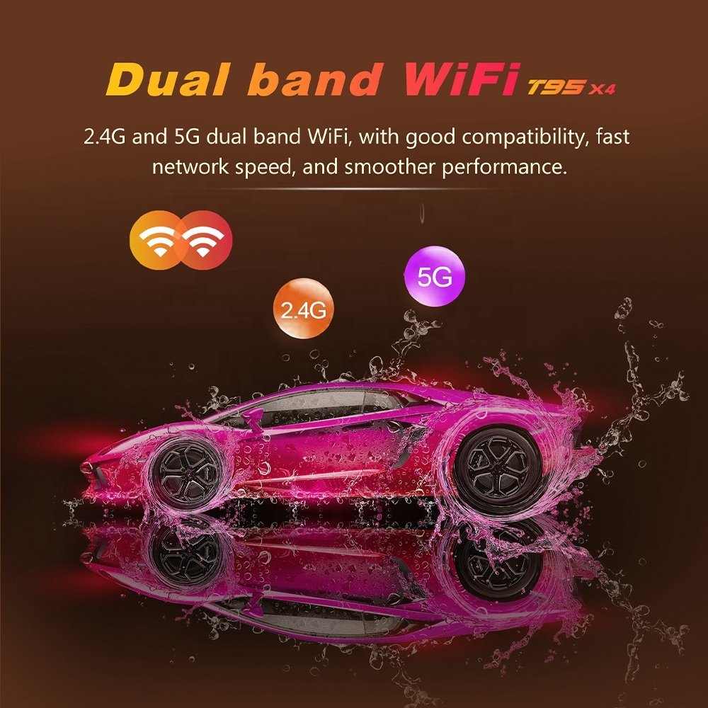 2023 Hot selling T95 X4 Android 11 smart BT 4 Media Player T95X4 Android11.0 Dual Wifi tv set-top boxes Amlogic S905X2 TV Box