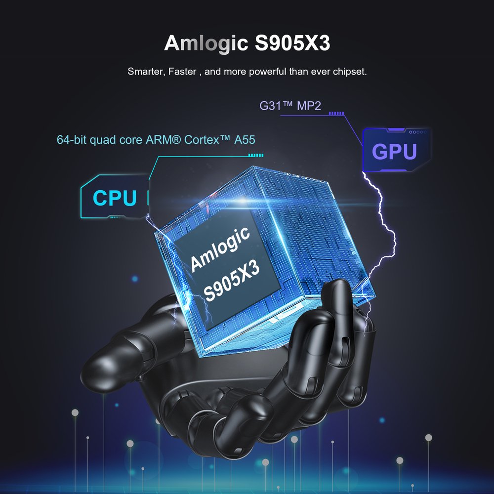 Topleo OTT Android TV Box Smart Set Top Box 2GB 8GB Android 12 BT Voice Remote Supports 4K 8K OTT Android TV Box