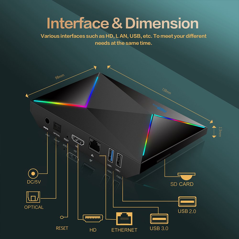 Topleo smart tv box 4gb ram 32gb rom r69 h728 2024 8k android 14 smart tv box android 4k set top box