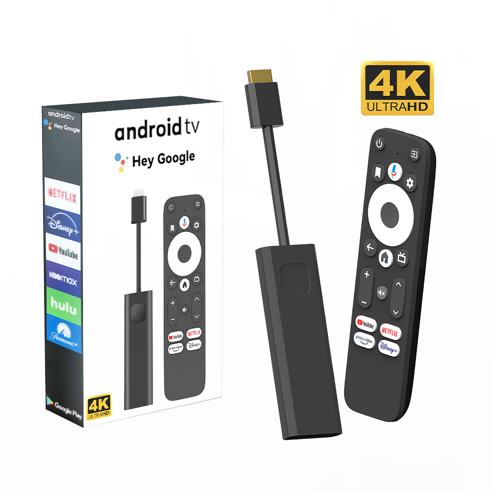 Google TV Amlogic S905Y4 GD1 Dcolor 4K ATV Stick Streaming smart TV Box 2+16 Android 11.0 certificado Set-top box Android tv box