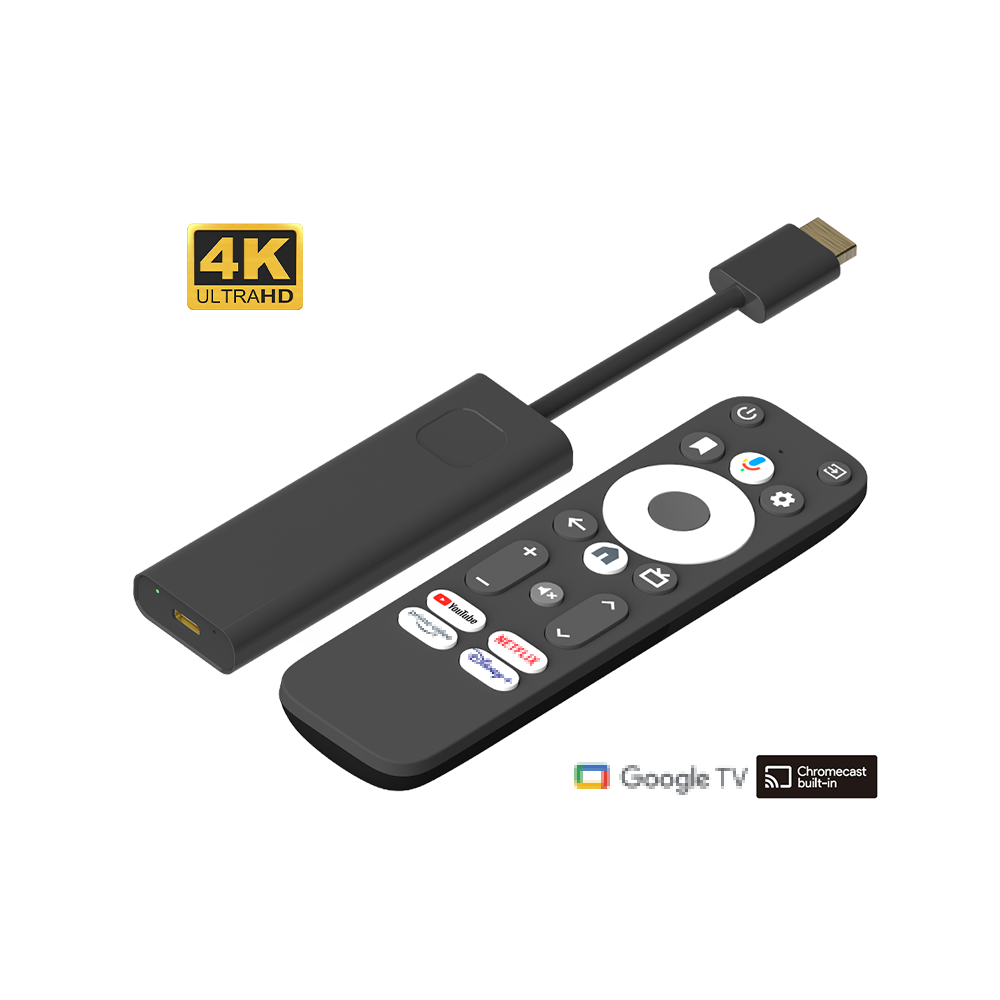 Google TV Amlogic S905Y4 GD1 Dcolor 4K ATV Stick Streaming smart TV Box 2+16 Android 11.0 certificado Set-top box Android tv box