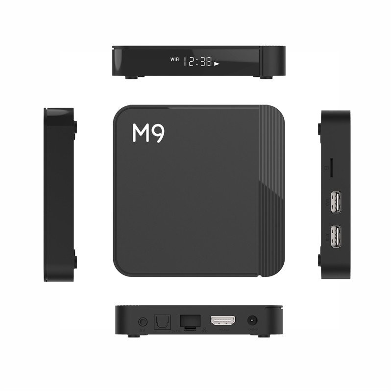 2024 New M9 ATV box Amlogic S905Y4 smart 4k tv box android 11 2GB 16GB AV1 MGP TV Middleware iptv TVBOX q8 Set top box