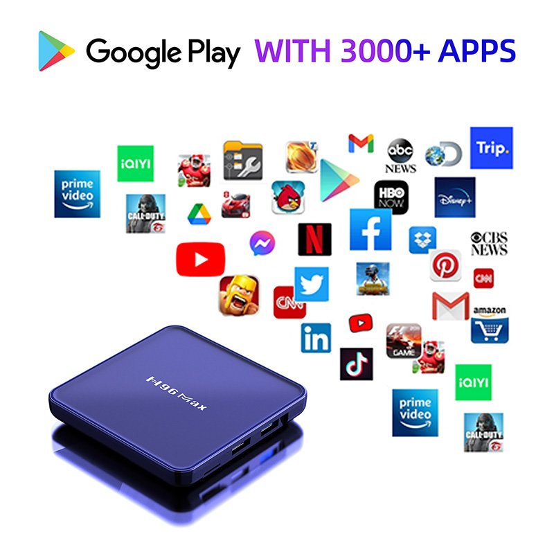 Most Stable Hot selling mega dino smart TV H96Max Android12 4K HD Tv Box Smart player IPTVbox