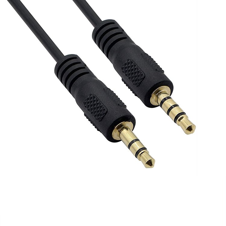 Audio Cable Metal 3.5mm to 3.5 mm Male to Male Stereo AUX Cable for car headphones MP3/4 auxiliary cable