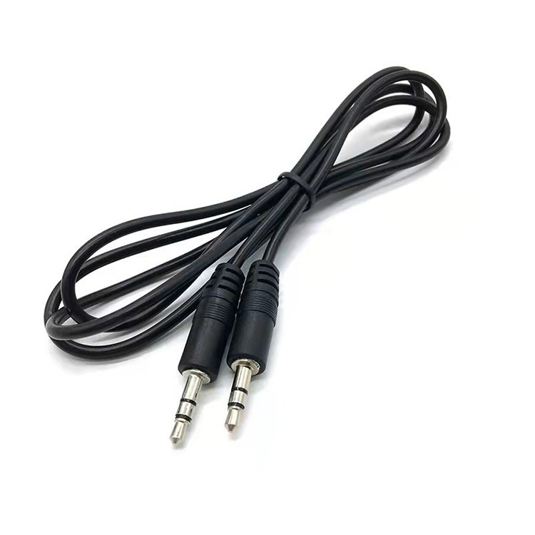 Audio Cable Metal 3.5mm to 3.5 mm Male to Male Stereo AUX Cable for car headphones MP3/4 auxiliary cable