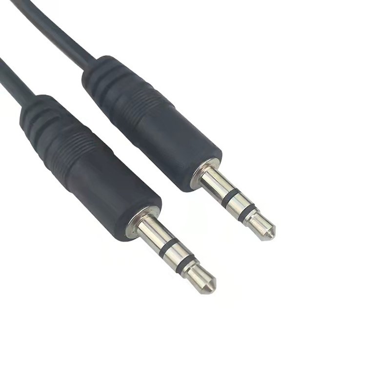 Audio Cable Metal 3.5mm to 3.5 mm Male to Male Stereo AUX Cable for car headphones MP3/4 auxiliary cable