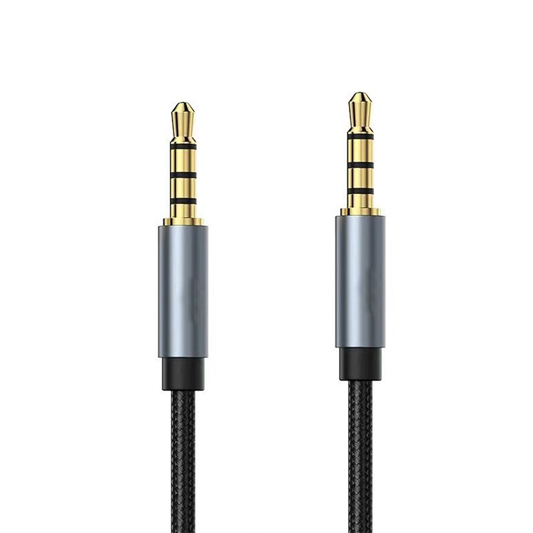 Audio Cable Metal 3.5mm to 3.5 mm Male to Male Stereo AUX Cable for car headphones MP3/4 auxiliary cable