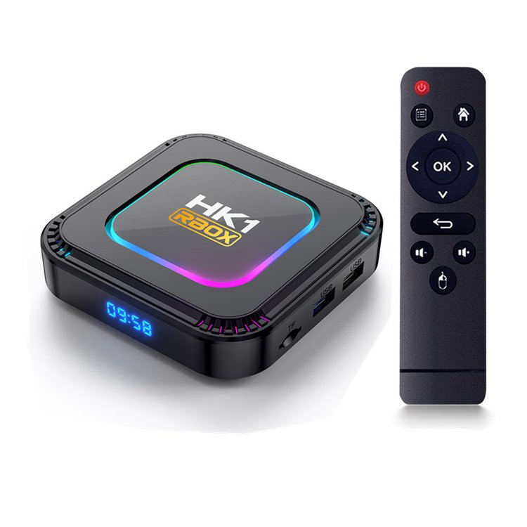 Newest Android TV box HK1 RBOX K8S RK3528 chip Android 13 2G 4G RAM 16G 32G 64G ROM set top box 2.4G 5.8G duan WiFi 4K Player