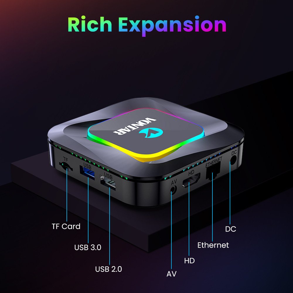 Vontar R3 Android 13 Smart TV Box Support 8K Video HDR10 RK3528 Chip WIFI6 BT5.0 Android TV Box 2024 Set Top Box