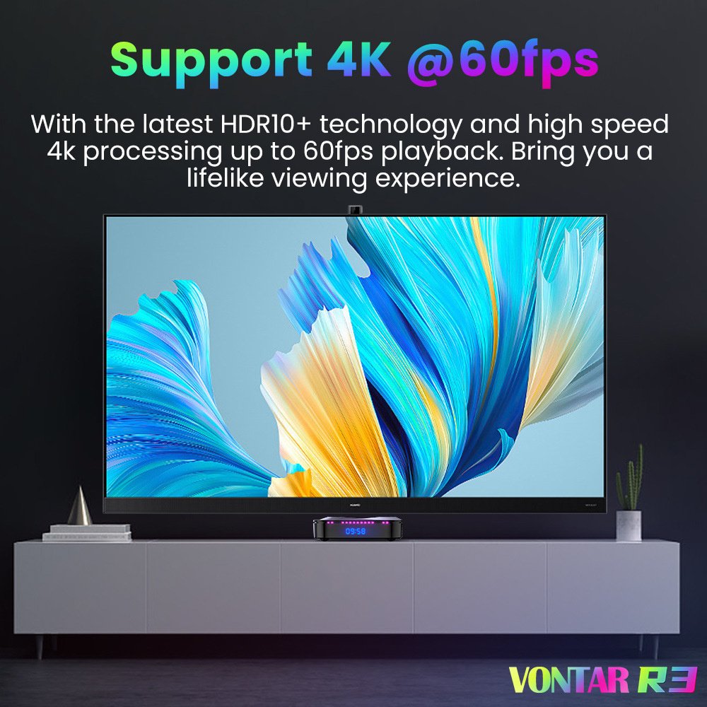 Vontar R3 Android 13 Smart TV Box Support 8K Video HDR10 RK3528 Chip WIFI6 BT5.0 Android TV Box 2024 Set Top Box