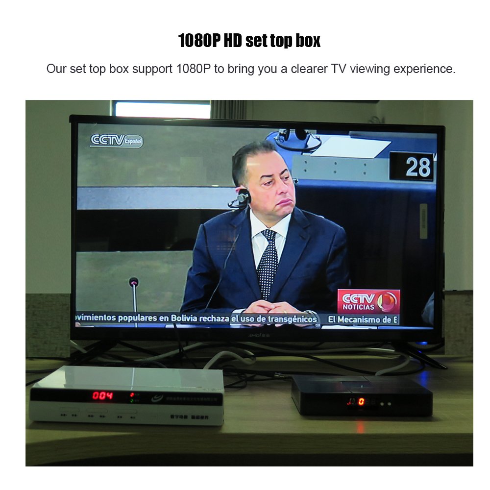 Original factory full high definition stb t2, dvb t2 terrestrial receiver Support Dexin CAS