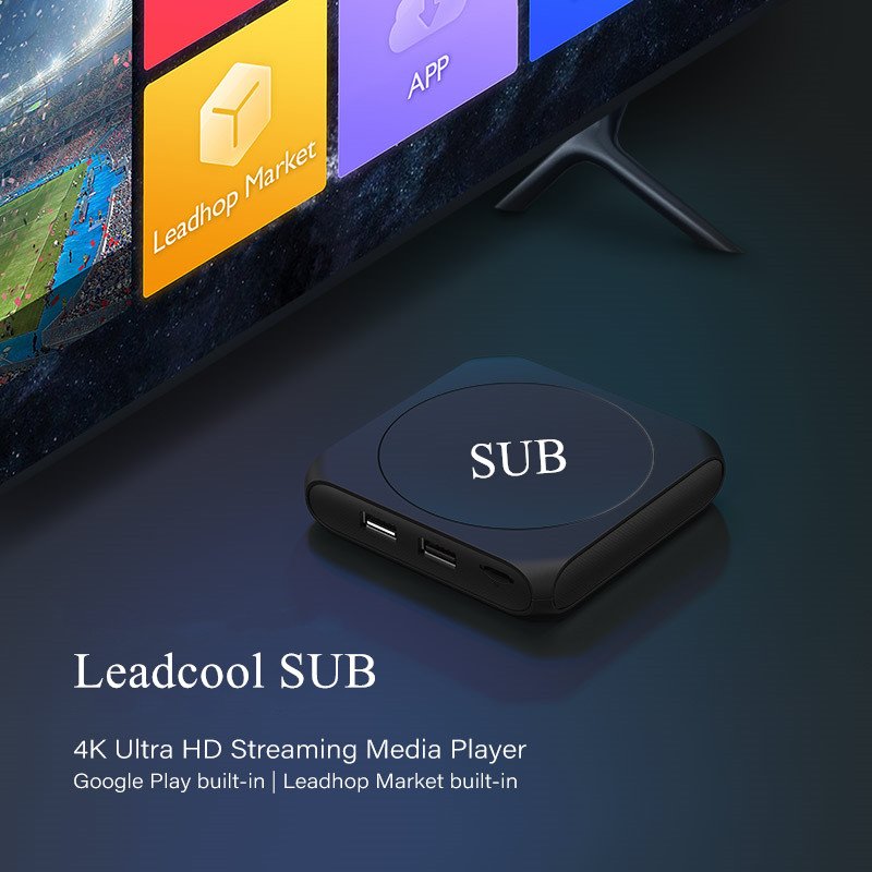 Hot Leadcool Android 9 SUBTV 4K Set Top Box Amlogic S905 Quad Core TV Box LXtream Control USB 2.0