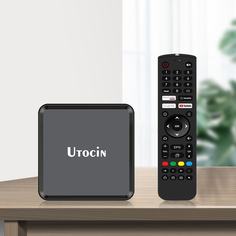 2024 New Utocin IPTV Box Future TV Android 11 Smart 4K tv box 2GB 16GB ROM Dual Wifi Set Top Box