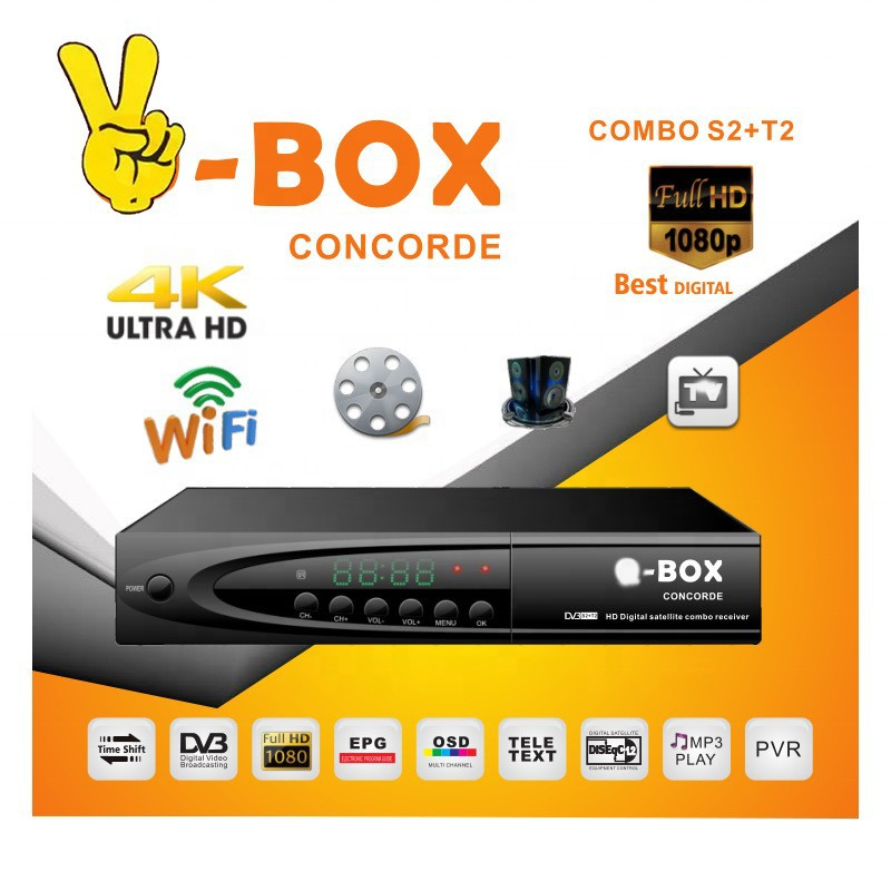 Factory Wholesale Wifi DVB T2+S2 COMBO IP-TV Set Top Box TV Digital Set-Top Box