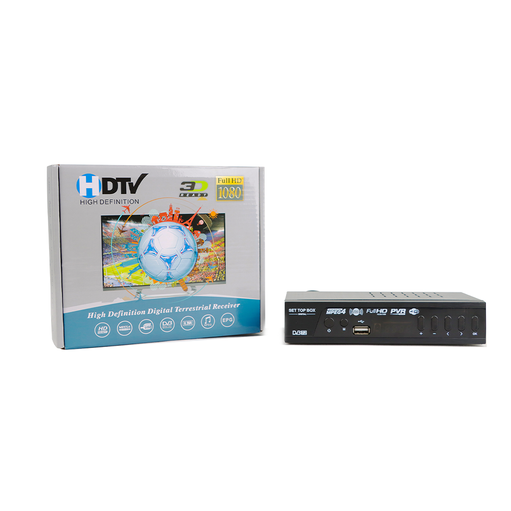 Cheapest DVB T2 STB TV Receiver Decoder FTA WIFI MPEG4 EPG Digital Set Top Box