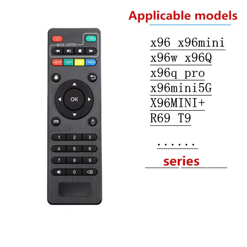 For X96mini MXQ Android TVBox Smart Wireless IR Universal Remote Control for X96QMAX G96 X96W Set Top Box with KD Function Diode