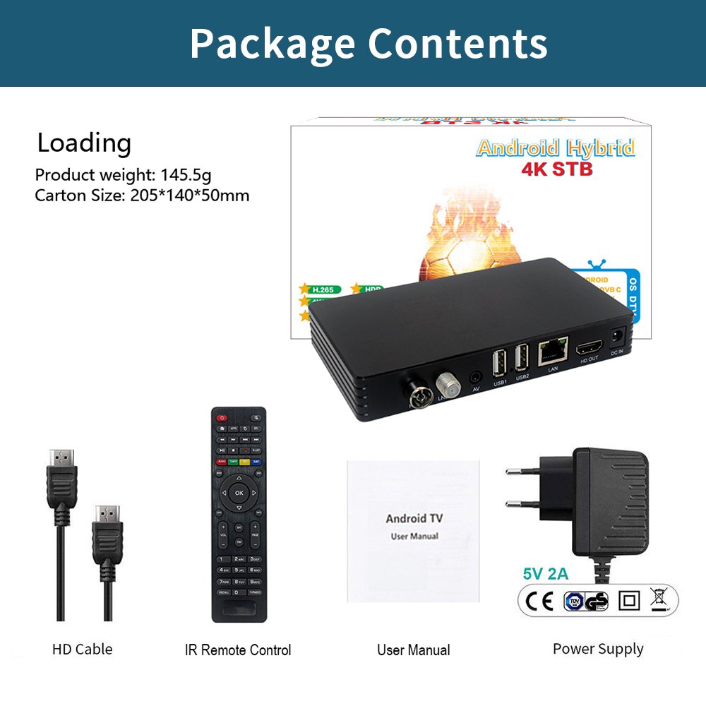 High Quality Android Linux Iptv Tv Box Satellite Receiver Usb Dvb T2 S2 4K Set Top Box