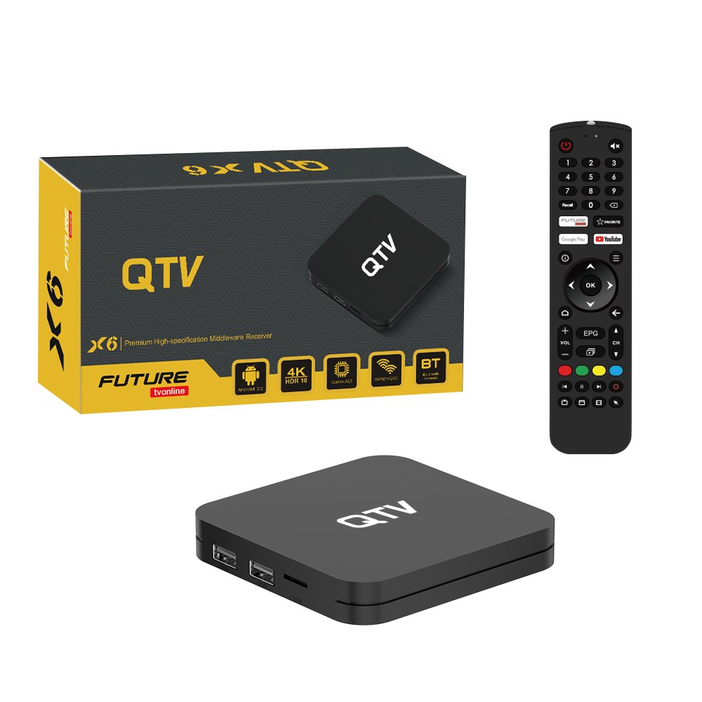2024 New arrival QTV X6 Set top Box QTV TV BOX H618 2GB 16GB Future android 6k tv box Android 12.0 media player