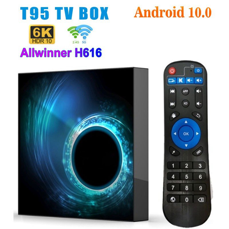 T95 H616 Network Player 6K HD Set Top Box Single/Dual Band WiFi Android 10.0 Box Wholesale