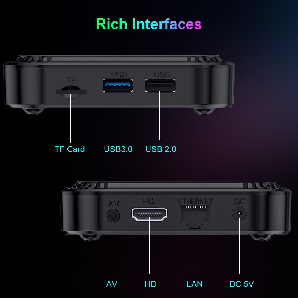 Android 13 Smart box HK1 RBOX K8 Set-top Box 2.4G/5G Wifi6 Support 4GB 128GB Media Player