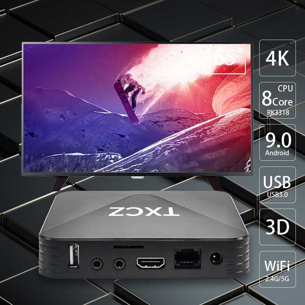 2024 New Android 9.0 Set-top Box RK3228A R98plus1 Dual Band WiFi Intelligent Ultra High Definition Network Player Set-top Box