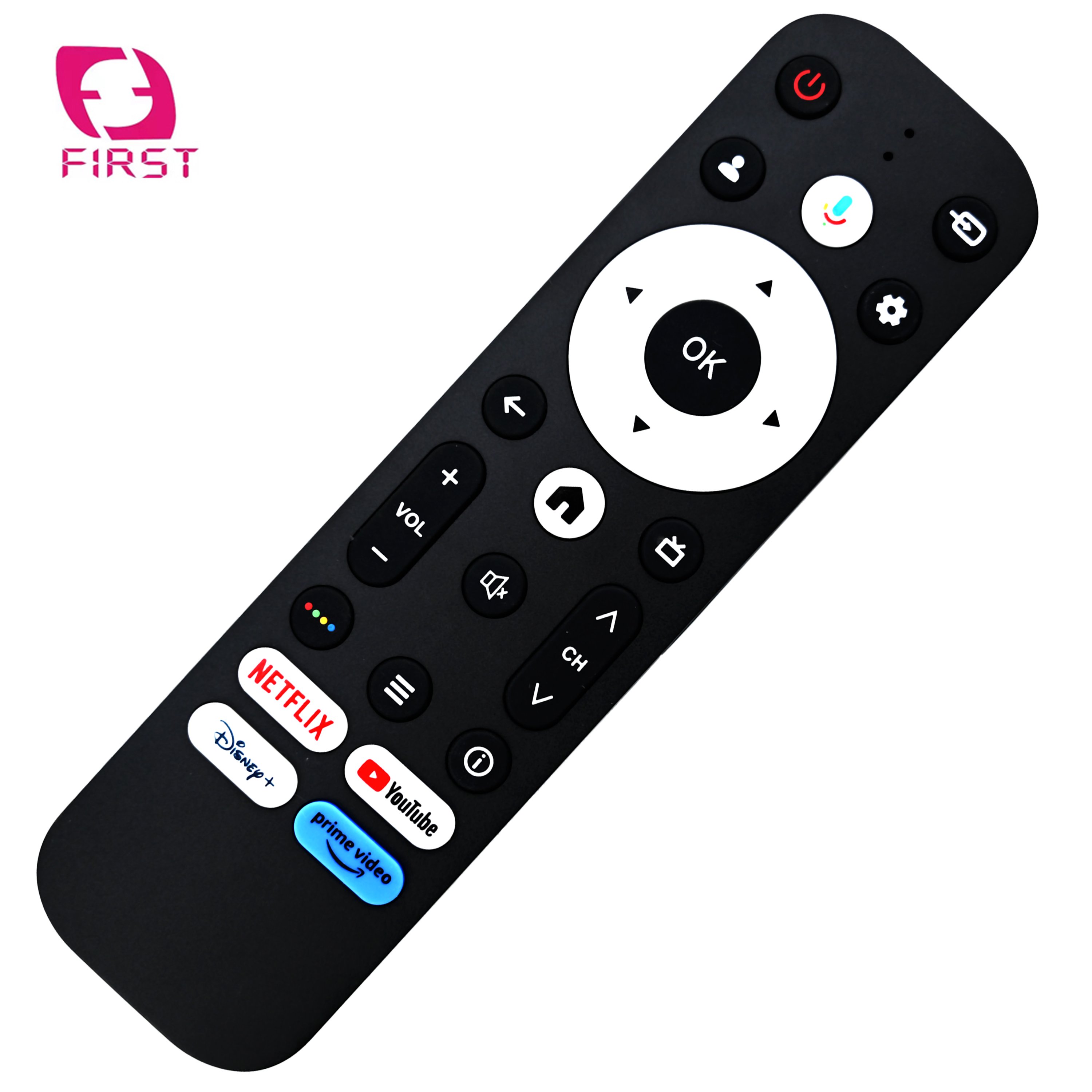 Factory 22-Keys Voice Remote Control for Android TV Box Smart Home Use Netflix GloboPlay Prime Video 4 Hot Keys Cheap Option