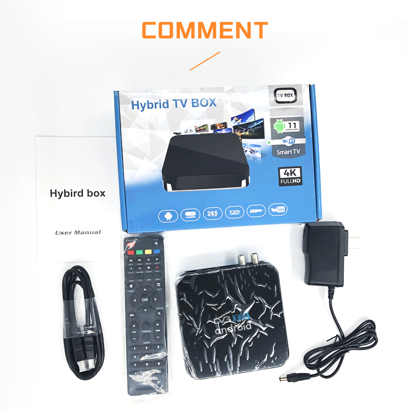 Full HD 4k Amlogic S905X3 Android TV Receiver 2GB 16GB Smart Streaming Decoder Hybrid IP TV Media Android Internet TV Box