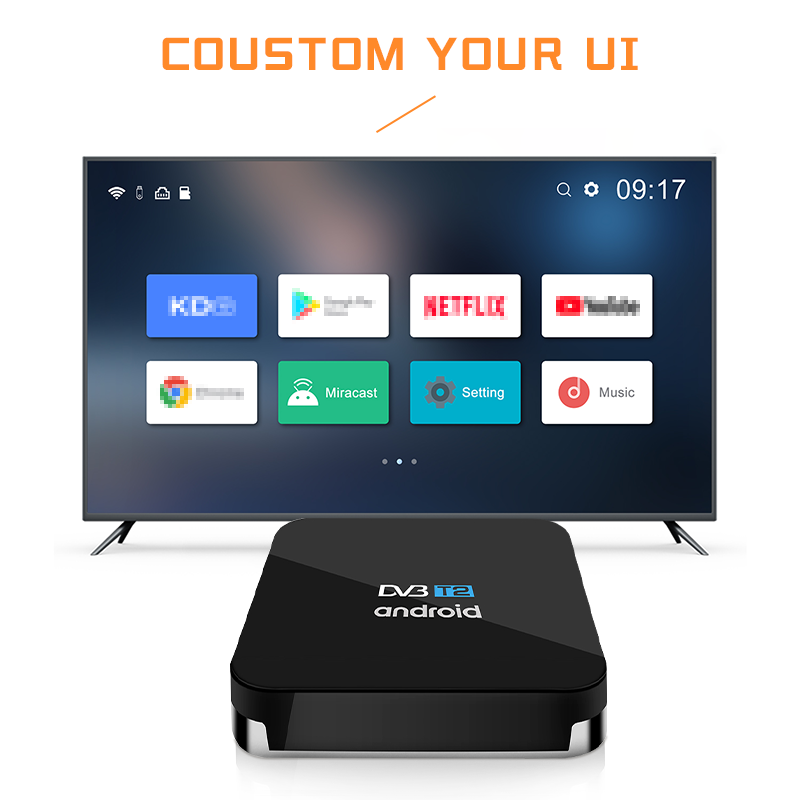 Full HD 4k Amlogic S905X3 Android TV Receiver 2GB 16GB Smart Streaming Decoder Hybrid IP TV Media Android Internet TV Box
