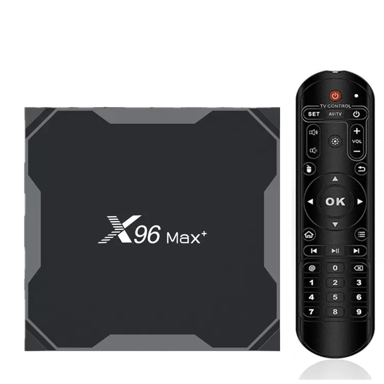 Android TV Box Hot Sell Wholesale Set Top Box Android9 Amlogic S905X3 Quad Core 8K Smart TV Box X96Max+